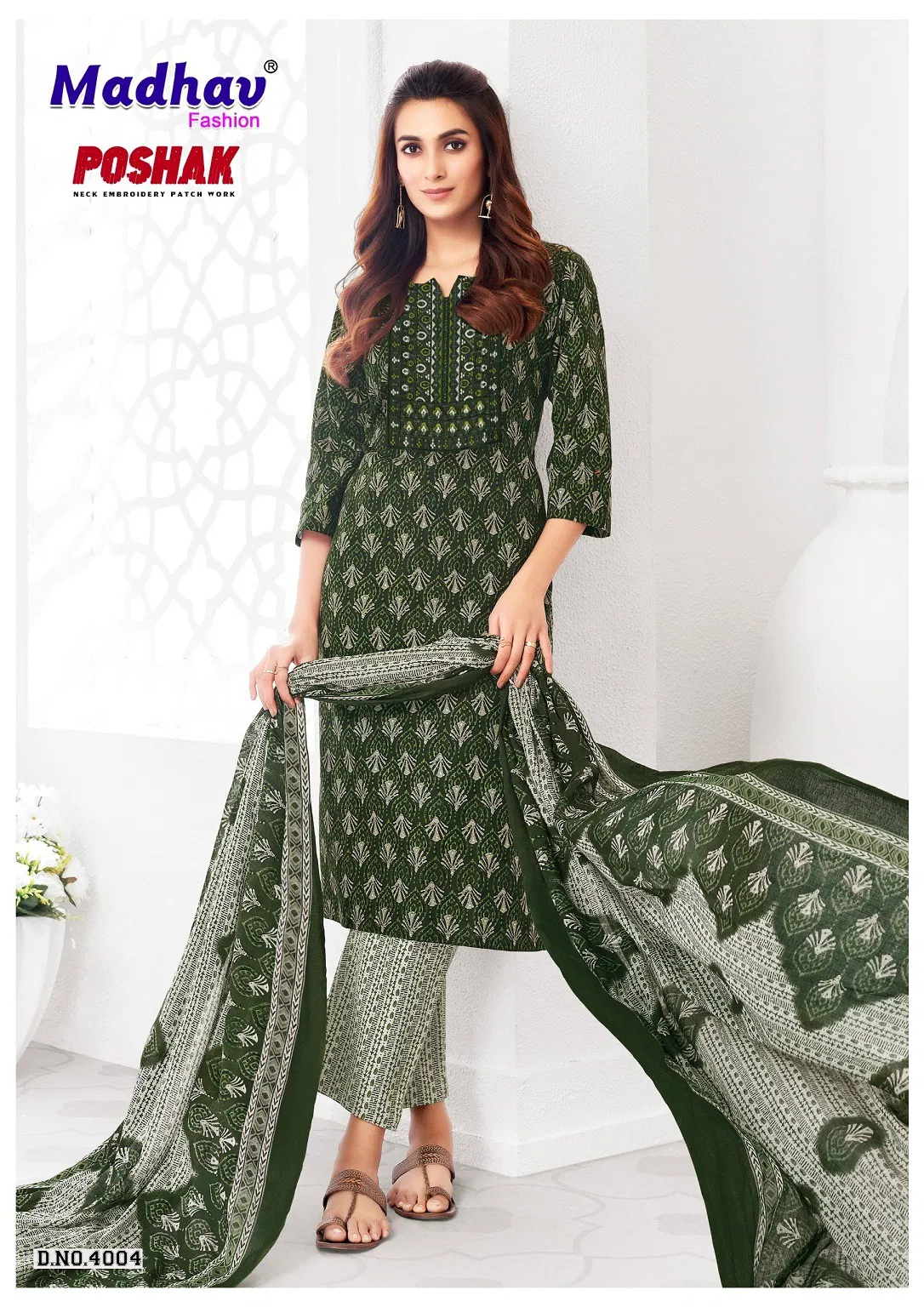 Poshak With Patch Vol 4 By Madhav Cotton Printed Readymade Suits Online Wholesale